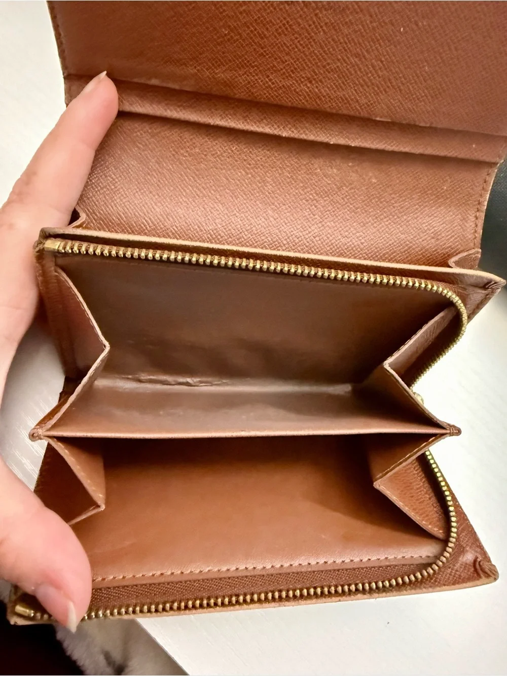 Louis Vuitton Monogram Snap Continental Wallet in Brown and Gold